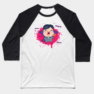 Cute vampire in kawaii style Baseball T-Shirt